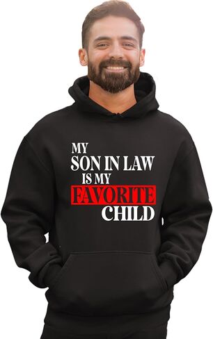 كنزة بغطاء للرأس من Go All Out My Son In Law هو طفلي المفضل، هدية مضحكة للرجال والنساء in Kuwait