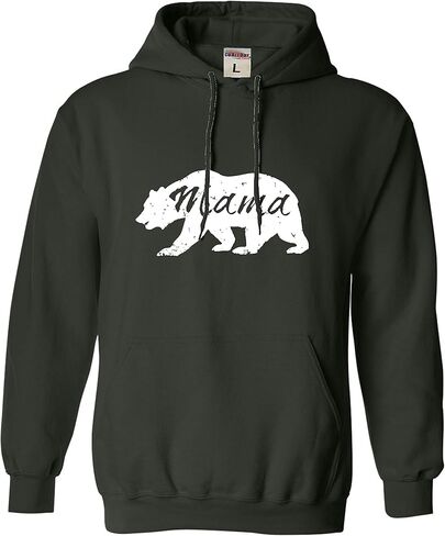 سويت شيرت بقلنسوة للرجال والنساء من Go All Out Mama Bear المتعثرة لعيد الأم in Kuwait