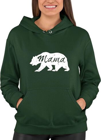 سويت شيرت بقلنسوة للرجال والنساء من Go All Out Mama Bear المتعثرة لعيد الأم in Kuwait
