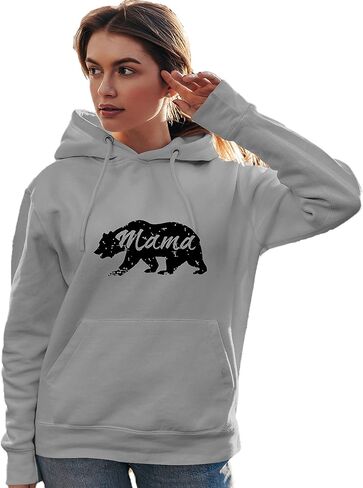 سويت شيرت بقلنسوة للرجال والنساء من Go All Out Mama Bear المتعثرة لعيد الأم in Kuwait