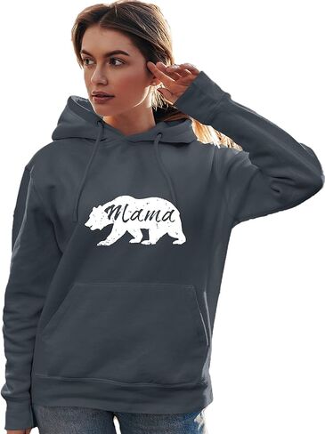 سويت شيرت بقلنسوة للرجال والنساء من Go All Out Mama Bear المتعثرة لعيد الأم in Kuwait