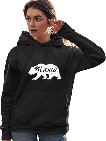 سويت شيرت بقلنسوة للرجال والنساء من Go All Out Mama Bear المتعثرة لعيد الأم in Kuwait