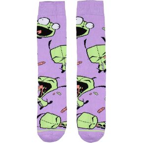 جوارب Bioworld Invader Zim Grr Space Athletic لمنتصف الساق للرجال والنساء، زوج واحد in Kuwait