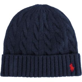 Vantage & Hue Signature Pony Logo Beanie Warm Cable-Knit Wool Blend Winter Hats in Saudi Arabia