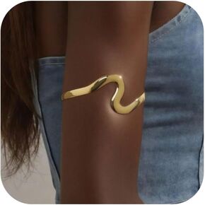 72ore Gold Arm Cuff for Women Flower Design Cuff Bracelet Jewelry Gifts for Women Trendy in Saudi Arabia