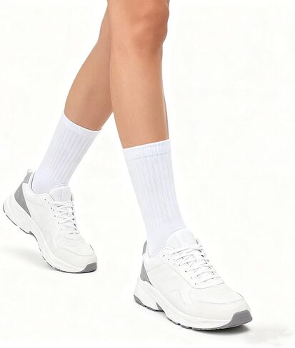 Men's Socks - Breathable, Moisture-Wicking, Non-Slip & Comfortable (3-Pack, Black/Gray/White) Size 6-13 in Saudi Arabia