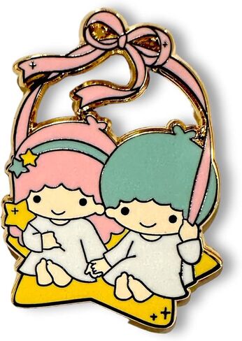 Twin Star Enamel Pin and Brooch in Saudi Arabia