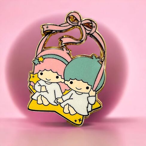 Twin Star Enamel Pin and Brooch in Saudi Arabia