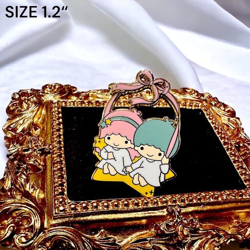 Twin Star Enamel Pin and Brooch in Saudi Arabia