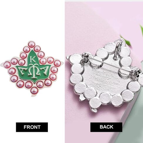 AKA Pin Pink and Green AKA Paraphernalia Brooch Pins Pearl Brooch for Women Enamel Pins AKA Sorority Gifts for Women in Saudi Arabia