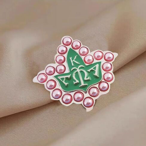 AKA Pin Pink and Green AKA Paraphernalia Brooch Pins Pearl Brooch for Women Enamel Pins AKA Sorority Gifts for Women in Saudi Arabia