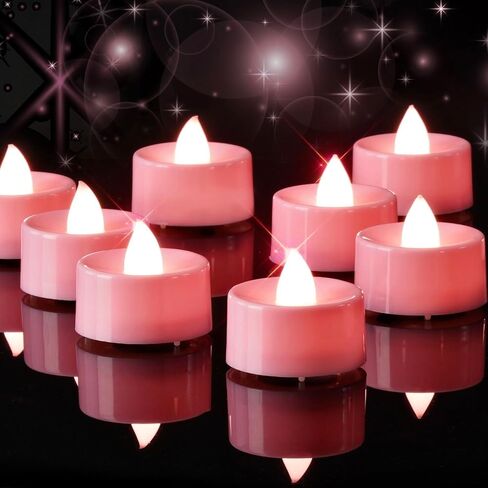 Amagic 12/24/50/100/150 Pack Battery Operated Tea Lights Candles, Fake Tealights Candles, Flameless LED Tea Lights for Halloween, Wedding, Votive, Festival, Table Decor(12 Pack, Warm White) in Saudi Arabia