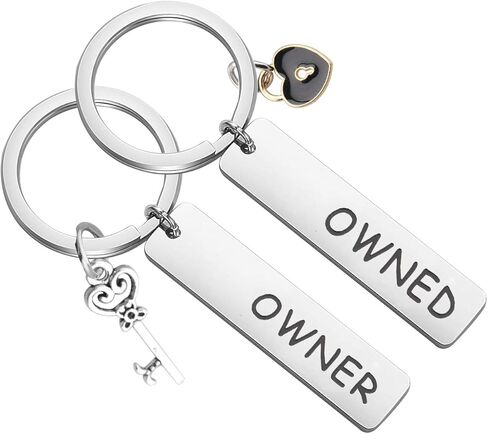 MAOFAED Couple Keychain Set Owner and Owned Keychain BDSM Gifts Daddydom Gift DDLG Gifts Babygirl Gift Couple Gift in Saudi Arabia
