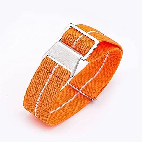 Watch Straps Parachute Elastic Woven Nylon Strap 18mm 20mm 22mm 24 Stainless Steel Buckle Men Sport Replacement Bracelet Watch Band Replacement Strap (Color : Green red, Size : 24mm) in Saudi Arabia