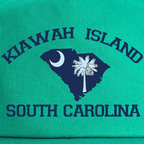 قبعة بتصميم خريطة CafePress Kiawah Island SC قبعة بيسبول قابلة للتعديل in Kuwait