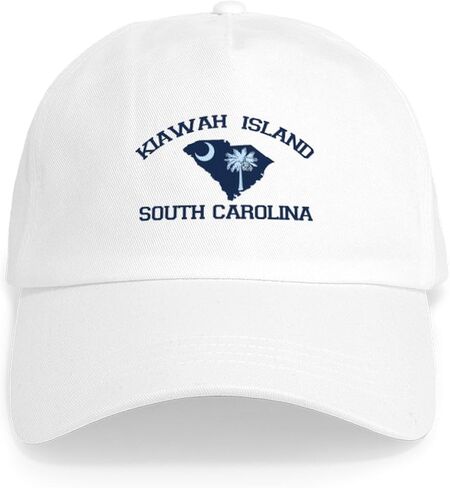 قبعة بتصميم خريطة CafePress Kiawah Island SC قبعة بيسبول قابلة للتعديل in Kuwait