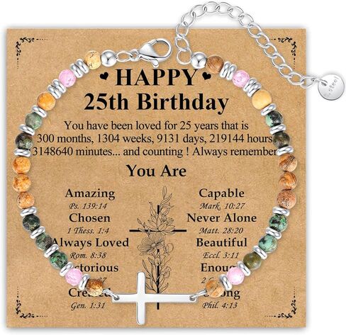 Cross Bracelet for Women, Christian Gifts for Women, Confirmation Baptism Easter Gifts, Unique Gift for Friends Daughter Mom Sister in Christ Niece on Birthday Christmas in Saudi Arabia