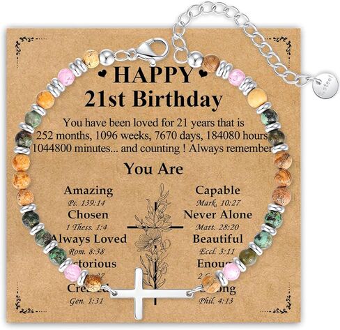 Cross Bracelet for Women, Christian Gifts for Women, Confirmation Baptism Easter Gifts, Unique Gift for Friends Daughter Mom Sister in Christ Niece on Birthday Christmas in Saudi Arabia