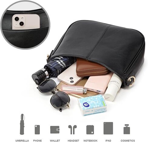 Crossbody Bag for Women 6.5L Mini Shoulder Purse with Zipper Closure in Saudi Arabia