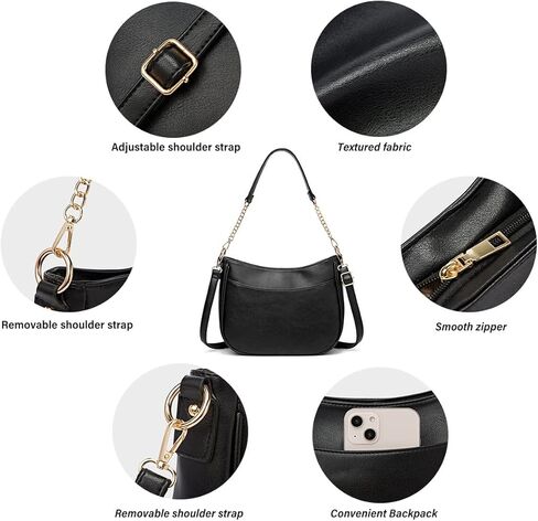 Crossbody Bag for Women 6.5L Mini Shoulder Purse with Zipper Closure in Saudi Arabia