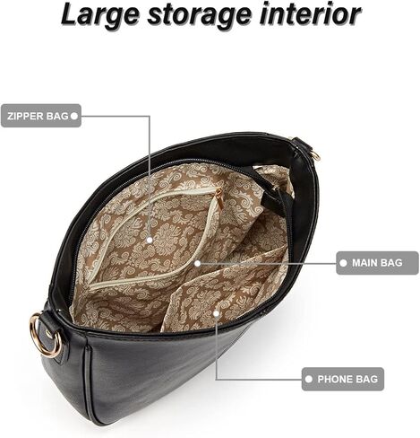 Crossbody Bag for Women 6.5L Mini Shoulder Purse with Zipper Closure in Saudi Arabia
