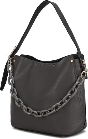 MKF Collection Hobo bag, Top Handle Handbag, Pu Leather Shoulder Purse in Saudi Arabia