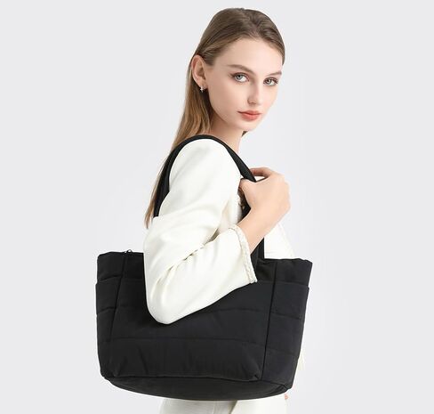 Covelin Lightweight Puffy Tote Bag for Women - Spacious, Versatile, and Practical Everyday Carry-All in Saudi Arabia