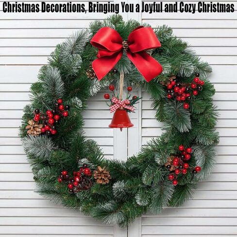 1 Pcs Red Christmas Bells, Christmas Tree Ornaments Bells Pendants Craft Bells for Holiday Party Decorative in Saudi Arabia