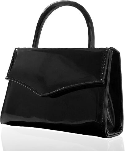Evening Clutch Purses for Women Patent Leather Purse Black Clutch for Formal Prom Wedding Party Brida Cocktail in Saudi Arabia