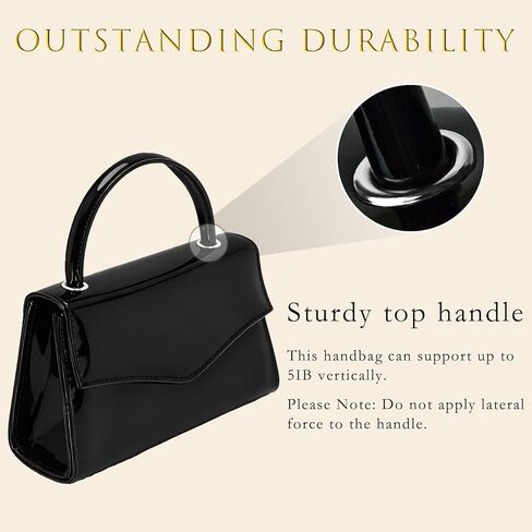 Evening Clutch Purses for Women Patent Leather Purse Black Clutch for Formal Prom Wedding Party Brida Cocktail in Saudi Arabia