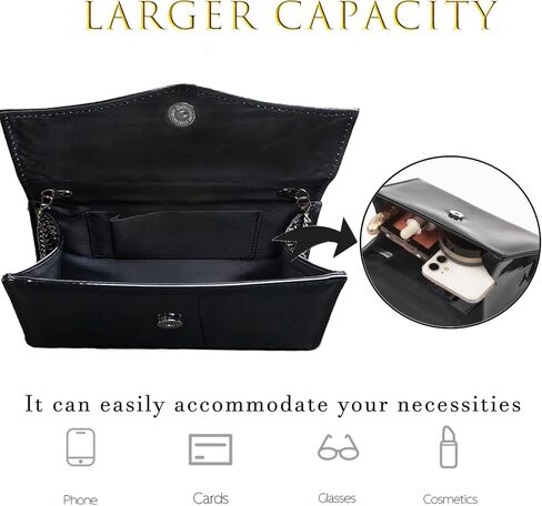 Evening Clutch Purses for Women Patent Leather Purse Black Clutch for Formal Prom Wedding Party Brida Cocktail in Saudi Arabia