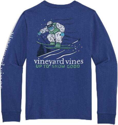 تي شيرت للأولاد من vineyard vines ذو أكمام طويلة للجيب من Yeti Up to Snow Good in Kuwait