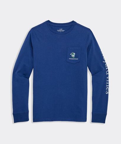 vineyard vines Boys' Yeti Up to Snow Good Long-Sleeve Pocket Tee in Saudi Arabia