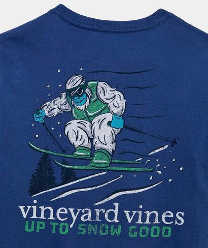 vineyard vines Boys' Yeti Up to Snow Good Long-Sleeve Pocket Tee in Saudi Arabia