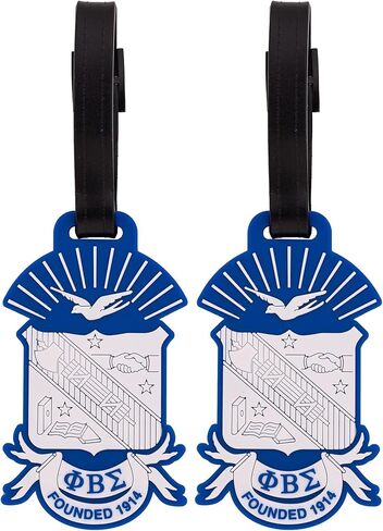 Desert Cactus Phi Beta Sigma Luggage Tag Fraternity Bag Nupe (PVC Crest Luggage Tag) (Pack of 2) in Saudi Arabia