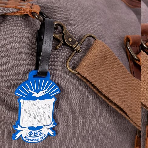 Desert Cactus Phi Beta Sigma Luggage Tag Fraternity Bag Nupe (PVC Crest Luggage Tag) (Pack of 2) in Saudi Arabia