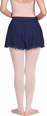 تنورة باليه للنساء مكونة من طبقتين تنورة رقص شبكية متوسطة الارتفاع وحزام مطاطي in Kuwait