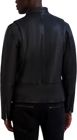 KARL LAGERFELD mens Outerwear Racer Leather Jacket in Saudi Arabia