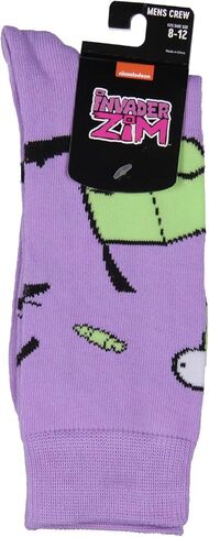 جوارب Bioworld Invader Zim Grr Space Athletic لمنتصف الساق للرجال والنساء، زوج واحد in Kuwait
