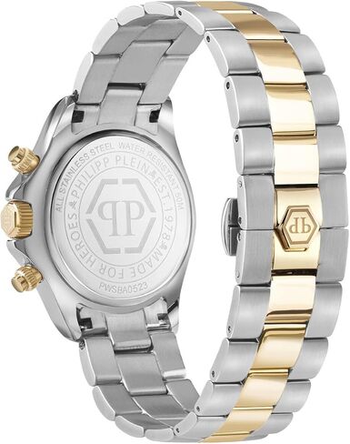 Philipp Plein Nobile Lady Collection Luxury Womens Watch Timepieces with a Two Tone Bracelet and Case Featuring a Silver Dial in Saudi Arabia