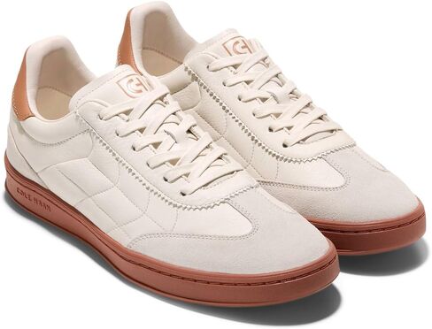Cole Haan Men's Grandpro Topspin Golf Sneaker, Lava Suede/Orzo/Golden Honey, 10 in Saudi Arabia