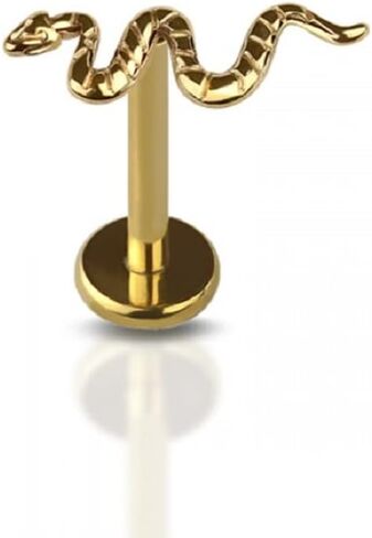Pierced Owl 16GA G23 Implant Grade Titanium Snake Top Threadless Push-in Stud in Kuwait