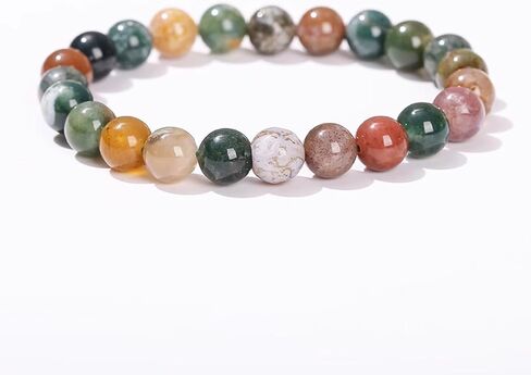 Handmade 10mm Retro Synthetic Gemstone Healing Bracelet for Women – Stretch Elastic Beaded Jewelry Gift (1 Piece) in Saudi Arabia