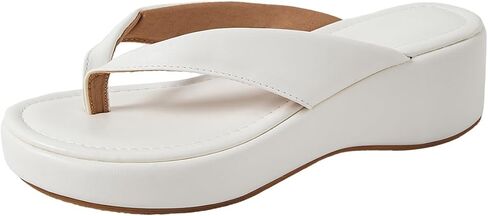 MakeMeChic Women's Summer PU Leather Toe Post Platform Sandals Flip Flops Shoes in Saudi Arabia