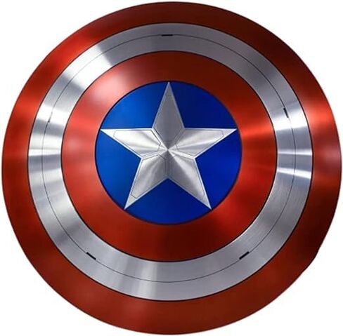 Captain Shield Unique Design Steel Shield Metal Cosplay and Roleplay Medieval Amrica Shield Christmas & Thanksgiving Gifts, As Shown Picture, AEC18 in Saudi Arabia