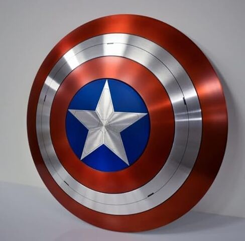 Captain Shield Unique Design Steel Shield Metal Cosplay and Roleplay Medieval Amrica Shield Christmas & Thanksgiving Gifts, As Shown Picture, AEC18 in Saudi Arabia