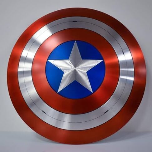 Captain Shield Unique Design Steel Shield Metal Cosplay and Roleplay Medieval Amrica Shield Christmas & Thanksgiving Gifts, As Shown Picture, AEC18 in Saudi Arabia