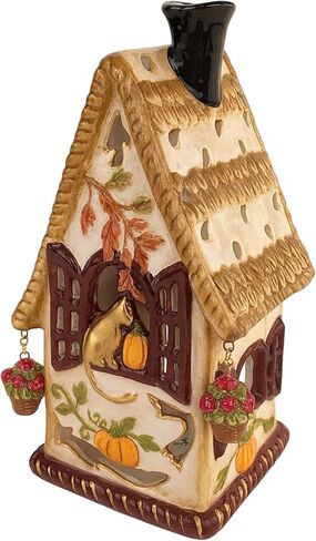 Blue Sky Clayworks Autumn Candle House, Ceramic, Home Decor Accents in Saudi Arabia