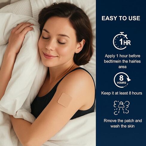 رقعات نوم للبالغين بقوة إضافية، 60 قطعة من مساعدات النوم الطبيعية للنوم العميق، رقعات الحلم الجميل للنساء والرجال in Kuwait