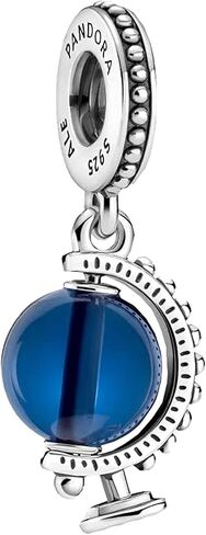 PANDORA Blue Globe Dangle Charm, 925 Sterling Silver - 799430C01 in Saudi Arabia